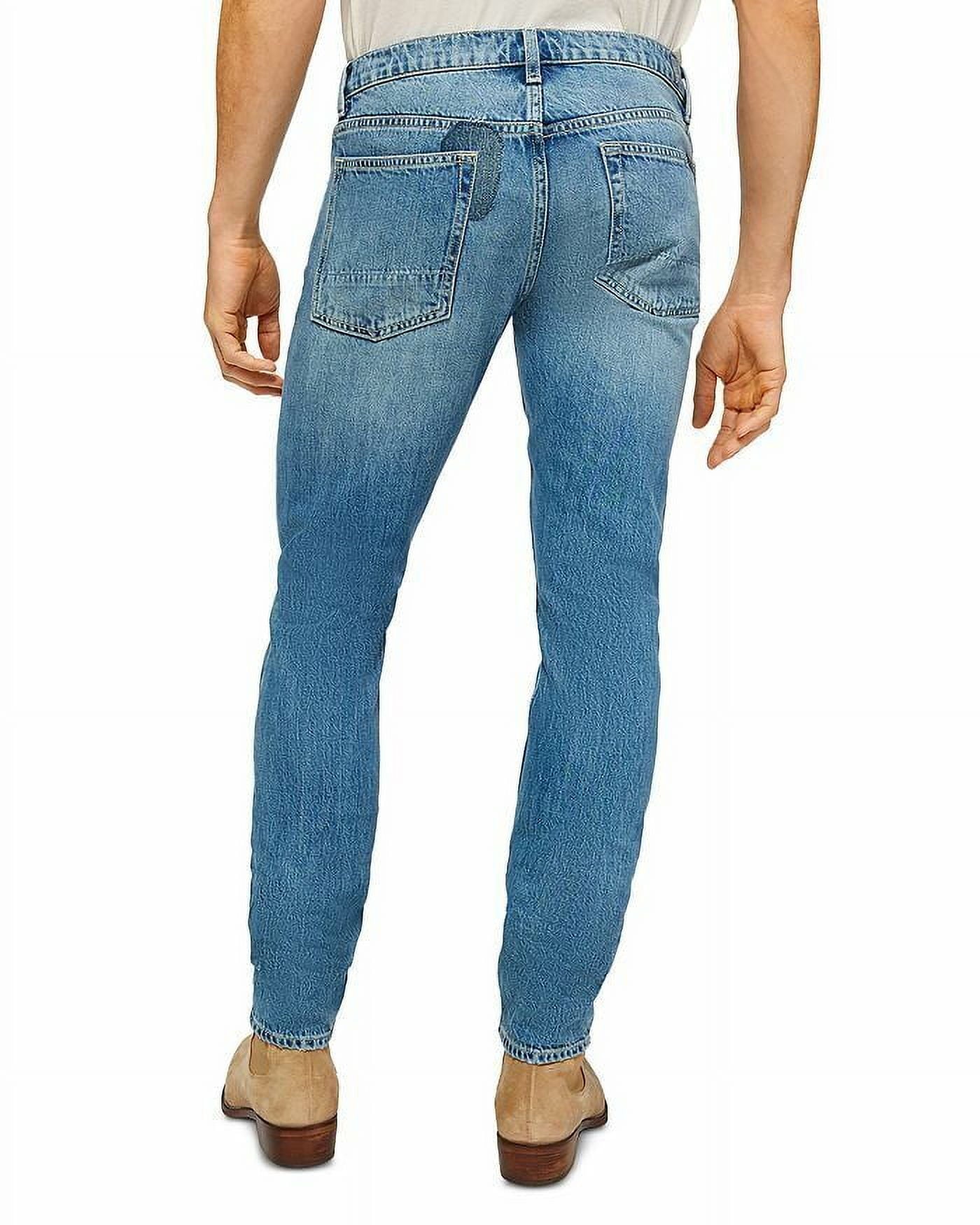 7 for All Mankind the Stacked Skinny Jeans in Saturday Afternoon Blue-34/34