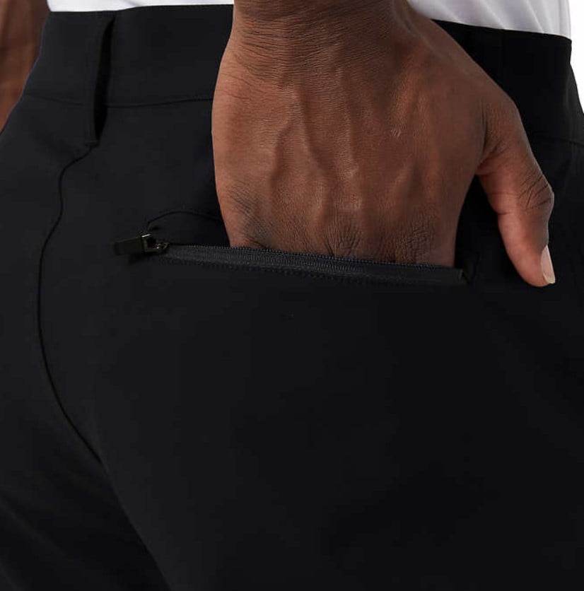 32 Degrees Cool Men's Regular Fit Stretch Soft Touch Pants (Black, 34Wx30L)