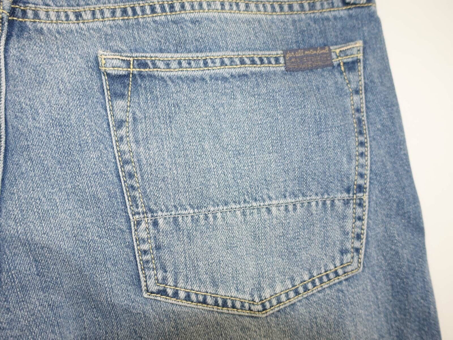 7 for All Mankind the Stacked Skinny Jeans in Saturday Afternoon Blue-34/34