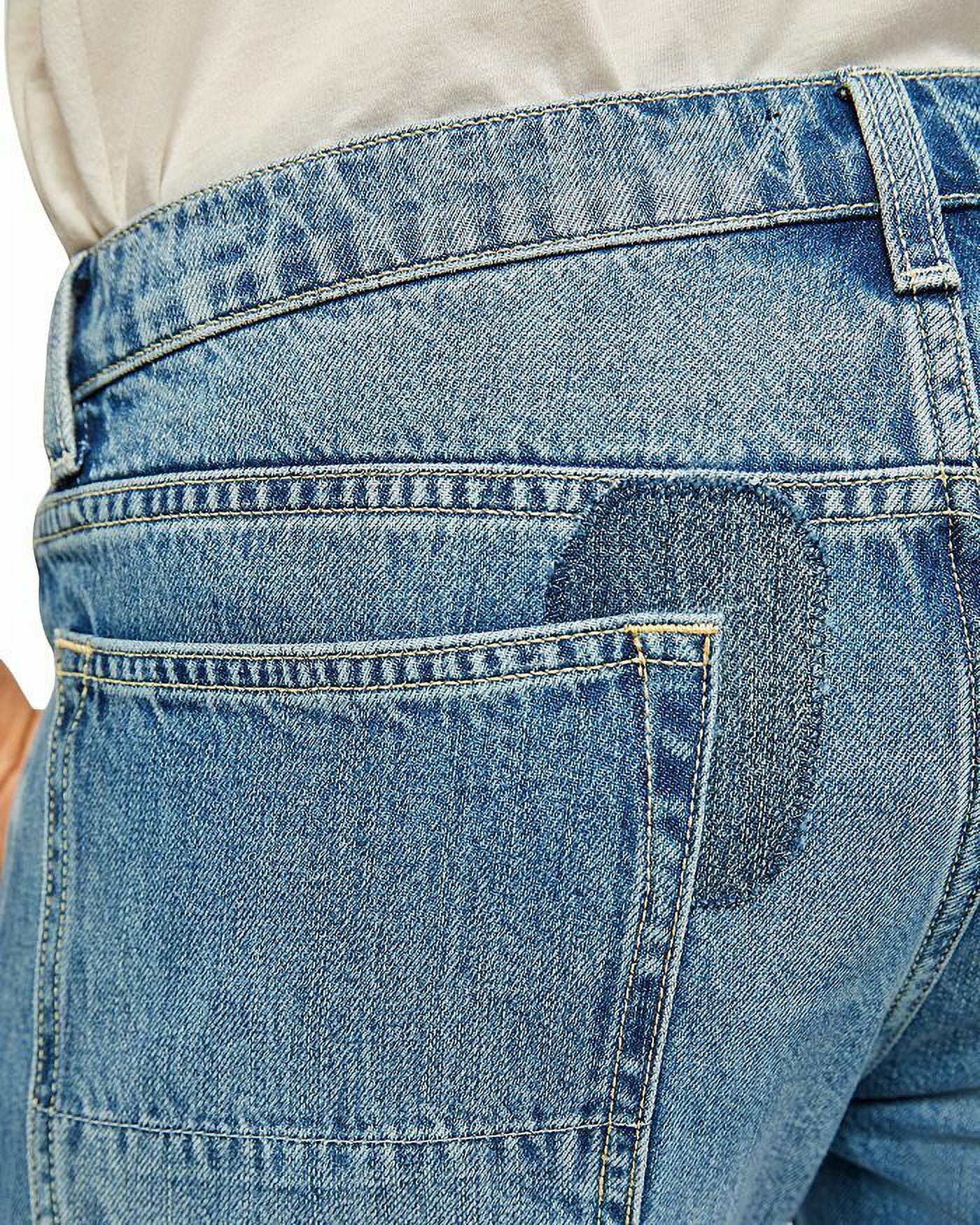 7 for All Mankind the Stacked Skinny Jeans in Saturday Afternoon Blue-34/34