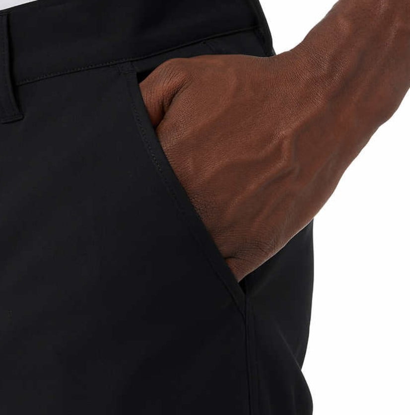 32 Degrees Cool Men's Regular Fit Stretch Soft Touch Pants (Black, 38Wx32L)