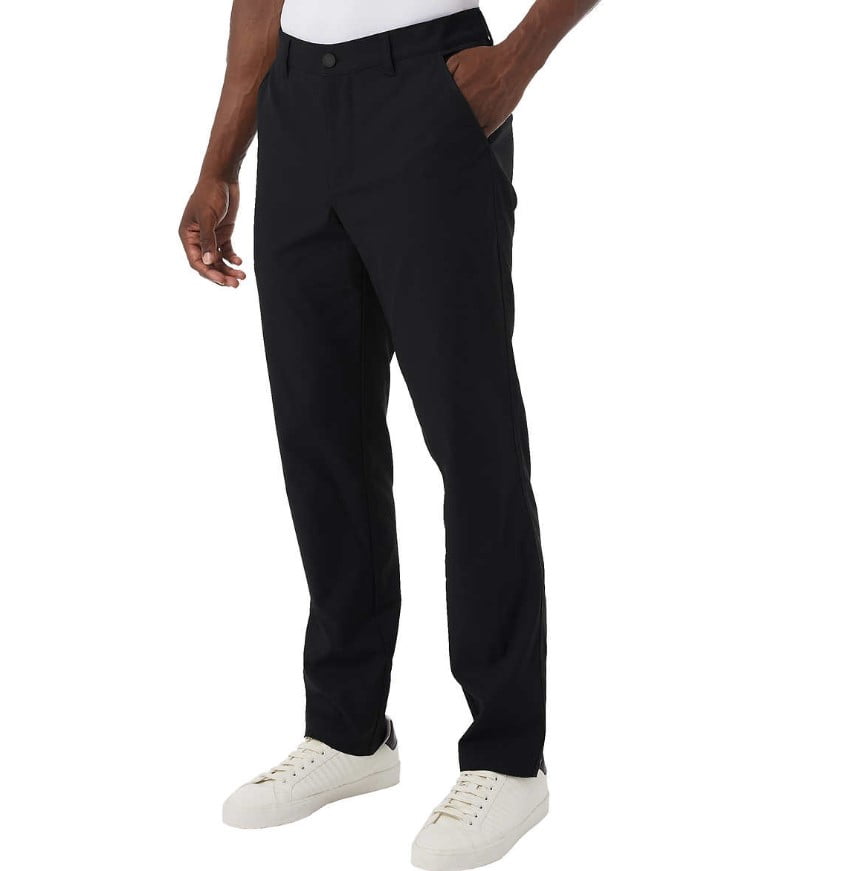 32 Degrees Cool Men's Regular Fit Stretch Soft Touch Pants (Black, 38Wx32L)